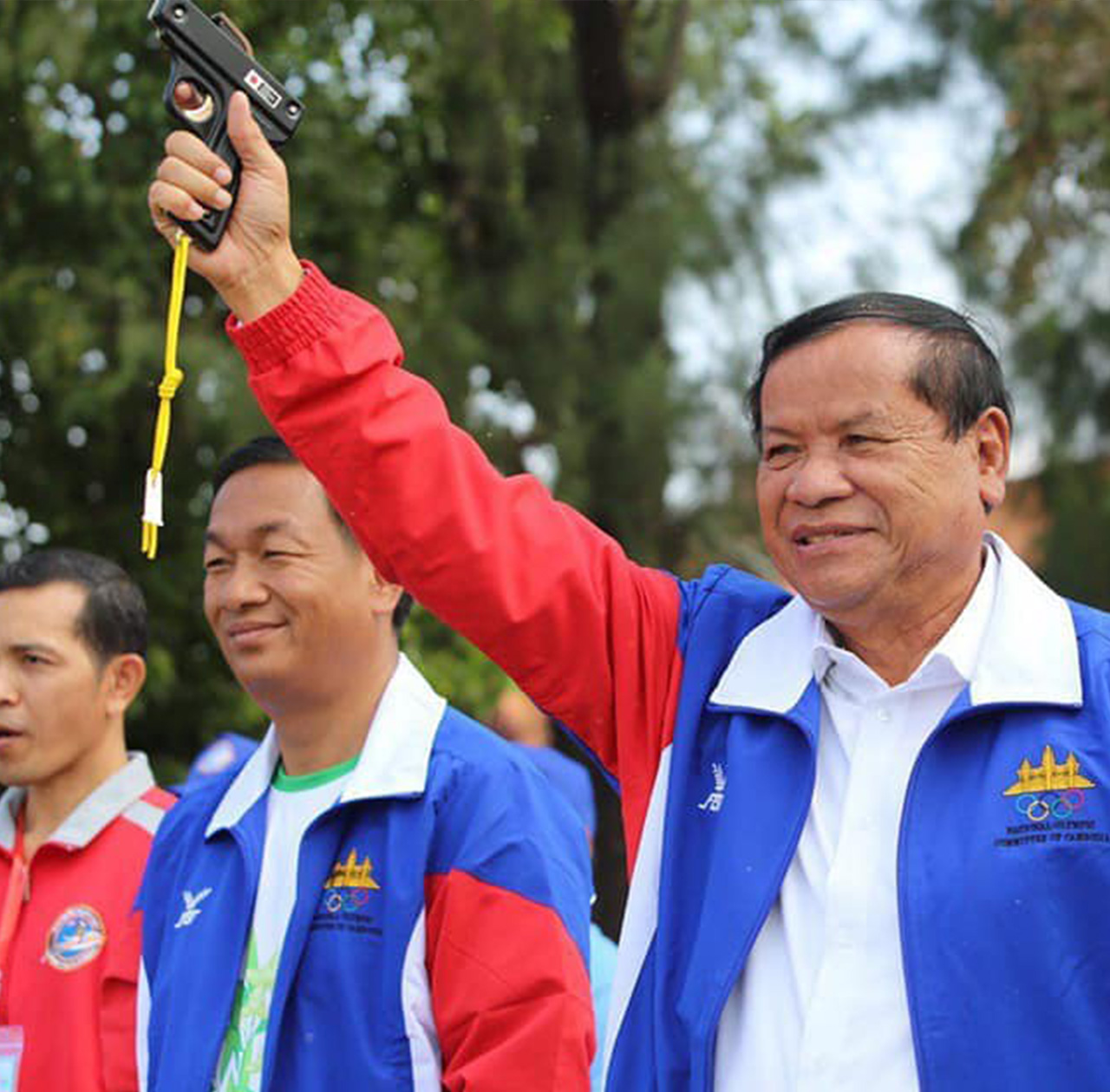 Officiating the 8th Sea Festival at Kampot